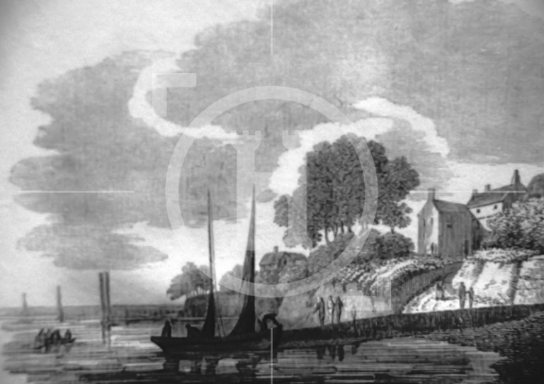Woodside before introduction of steam ferries c1818